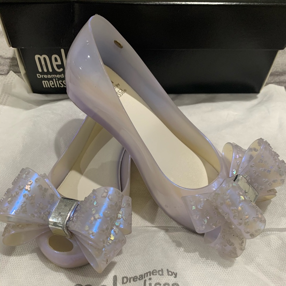 Beautiful mini Melissa bow jelly shoes